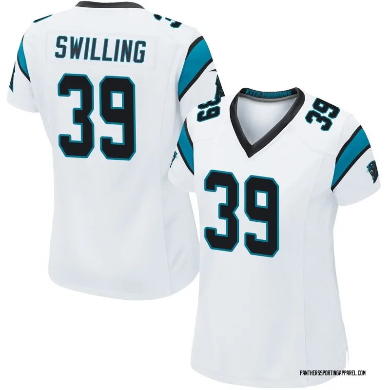 Women's Nike Carolina Panthers Tre Swilling White Jersey - Game
