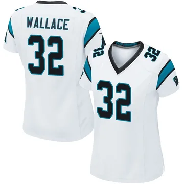 Women's Nike Carolina Panthers Trevin Wallace White Jersey - Game