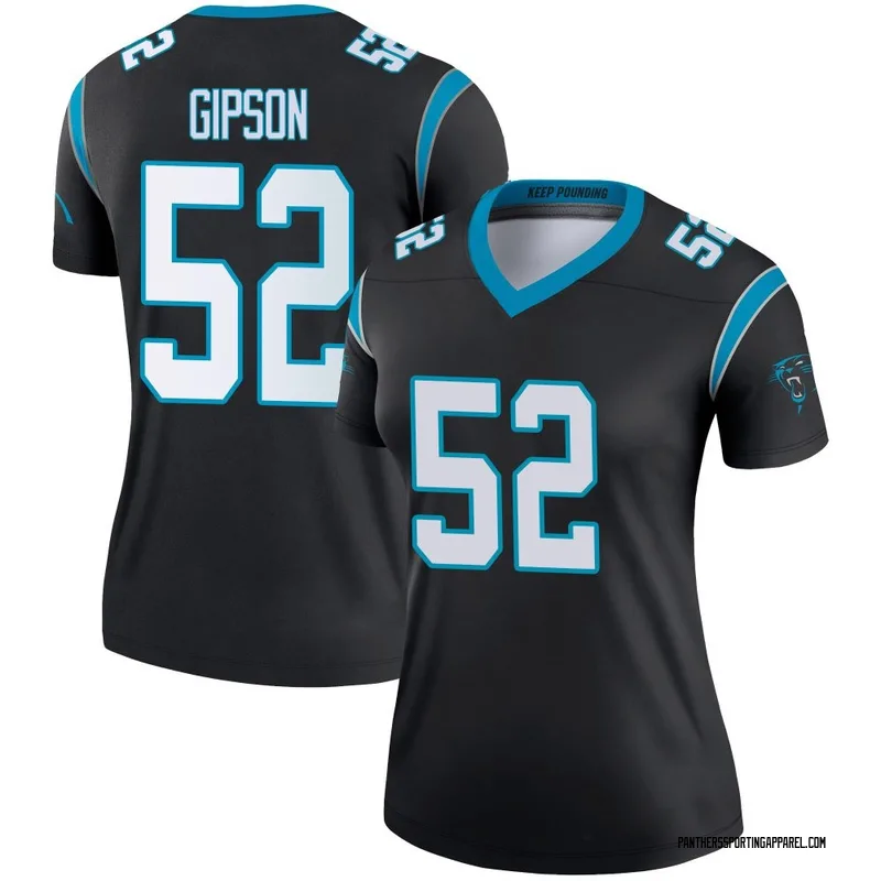 Women's Nike Carolina Panthers Trevis Gipson Black Jersey - Legend