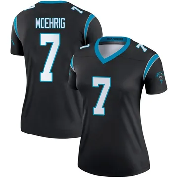 Women's Nike Carolina Panthers Tre'von Moehrig Black Jersey - Legend