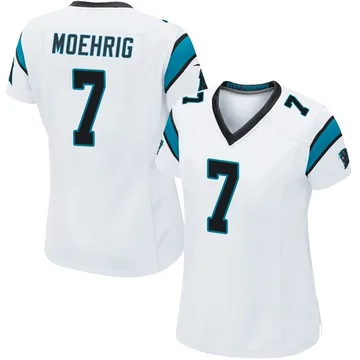 Women's Nike Carolina Panthers Tre'von Moehrig White Jersey - Game