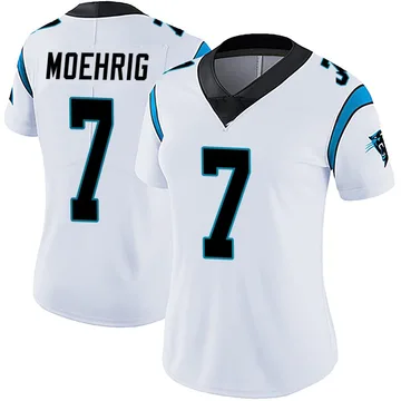 Women's Nike Carolina Panthers Tre'von Moehrig White Vapor Untouchable Jersey - Limited
