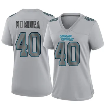 Women's Nike Carolina Panthers Tuasivi Nomura Gray Atmosphere Fashion Jersey - Game