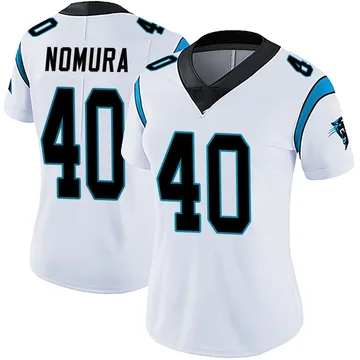 Women's Nike Carolina Panthers Tuasivi Nomura White Vapor Untouchable Jersey - Limited