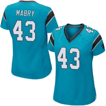 Women's Nike Carolina Panthers Tyler Mabry Blue Alternate Jersey - Game