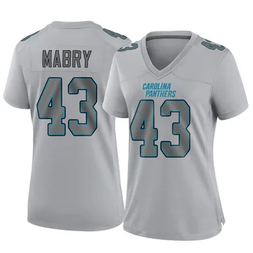 Women's Nike Carolina Panthers Tyler Mabry Gray Atmosphere Fashion Jersey - Game