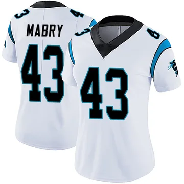 Women's Nike Carolina Panthers Tyler Mabry White Vapor Untouchable Jersey - Limited