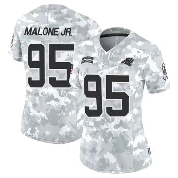 Women's Nike Carolina Panthers Tywone Malone Jr. Arctic Camo 2024 Salute to Service Jersey - Limited