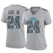 Women's Nike Carolina Panthers Will Lee III Gray Atmosphere Fashion Jersey - Game