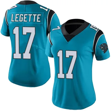 Women's Nike Carolina Panthers Xavier Legette Blue Alternate Vapor Untouchable Jersey - Limited