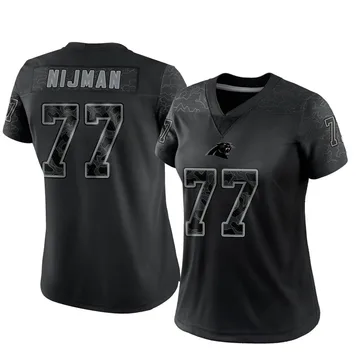 Women's Nike Carolina Panthers Yosh Nijman Black Reflective Jersey - Limited