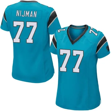Women's Nike Carolina Panthers Yosh Nijman Blue Alternate Jersey - Game