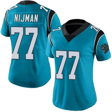 Women's Nike Carolina Panthers Yosh Nijman Blue Alternate Vapor Untouchable Jersey - Limited