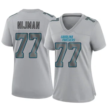 Women's Nike Carolina Panthers Yosh Nijman Gray Atmosphere Fashion Jersey - Game