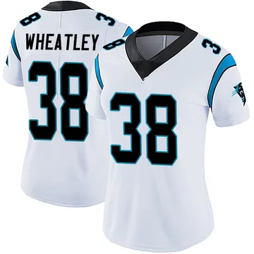 Women's Nike Carolina Panthers Zakee Wheatley White Vapor Untouchable Jersey - Limited