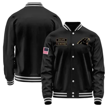 Youth Carolina Panthers Black Salute to Service Sideline Performance Jacket
