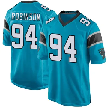 Youth Nike Carolina Panthers A'Shawn Robinson Blue Alternate Jersey - Game