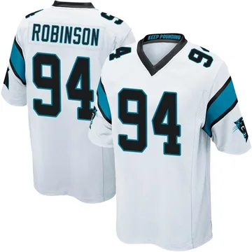 Youth Nike Carolina Panthers A'Shawn Robinson White Jersey - Game