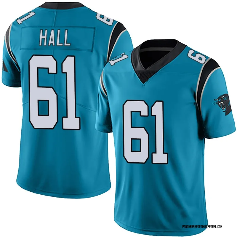 Youth Nike Carolina Panthers Aaron Hall Blue Alternate Vapor Untouchable Jersey - Limited