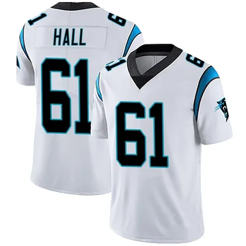Youth Nike Carolina Panthers Aaron Hall White Vapor Untouchable Jersey - Limited