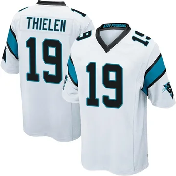 Youth Nike Carolina Panthers Adam Thielen White Jersey - Game