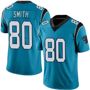 Youth Nike Carolina Panthers Ainias Smith Blue Alternate Vapor Untouchable Jersey - Limited