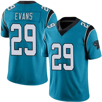 Youth Nike Carolina Panthers Akayleb Evans Blue Alternate Vapor Untouchable Jersey - Limited