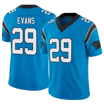 Youth Nike Carolina Panthers Akayleb Evans Blue Vapor F.U.S.E. Jersey - Limited