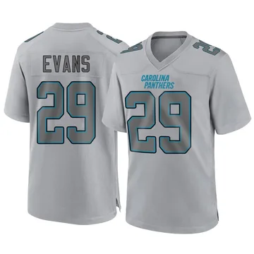 Youth Nike Carolina Panthers Akayleb Evans Gray Atmosphere Fashion Jersey - Game
