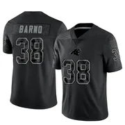 Youth Nike Carolina Panthers Amare Barno Black Reflective Jersey - Limited
