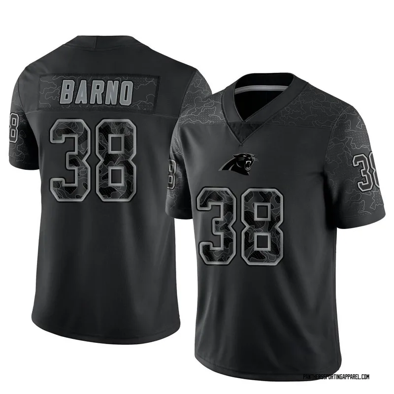 Youth Nike Carolina Panthers Amare Barno Black Reflective Jersey - Limited