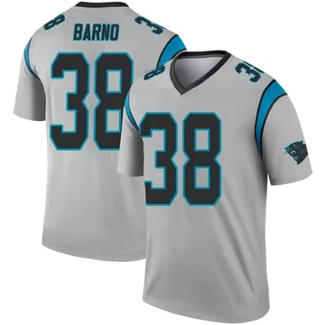 Youth Nike Carolina Panthers Amare Barno Inverted Silver Jersey - Legend