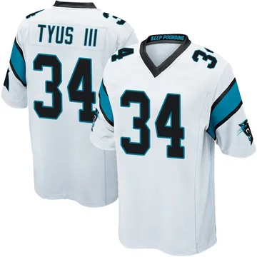 Youth Nike Carolina Panthers Anthony Tyus III White Jersey - Game