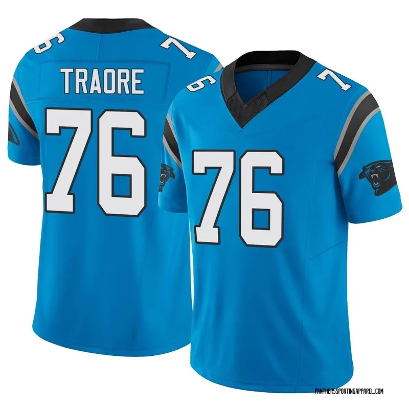 Youth Nike Carolina Panthers Badara Traore Blue Vapor F.U.S.E. Jersey - Limited