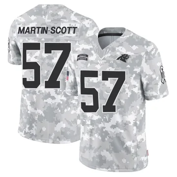 Youth Nike Carolina Panthers Bam Martin-Scott Arctic Camo 2024 Salute to Service Jersey - Limited