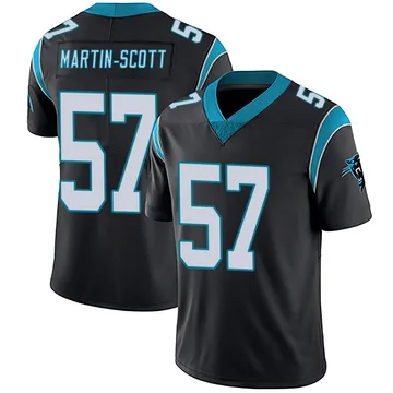 Youth Nike Carolina Panthers Bam Martin-Scott Black Team Color Vapor Untouchable Jersey - Limited