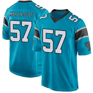 Youth Nike Carolina Panthers Bam Martin-Scott Blue Alternate Jersey - Game