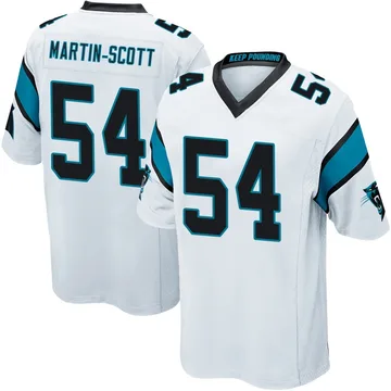 Youth Nike Carolina Panthers Bam Martin-Scott White Jersey - Game