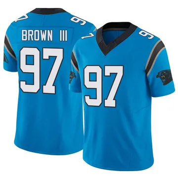 Youth Nike Carolina Panthers Bobby Brown III Blue Vapor F.U.S.E. Jersey - Limited