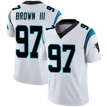 Youth Nike Carolina Panthers Bobby Brown III White Vapor Untouchable Jersey - Limited