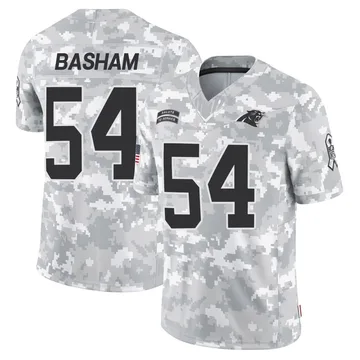 Youth Nike Carolina Panthers Boogie Basham Arctic Camo 2024 Salute to Service Jersey - Limited