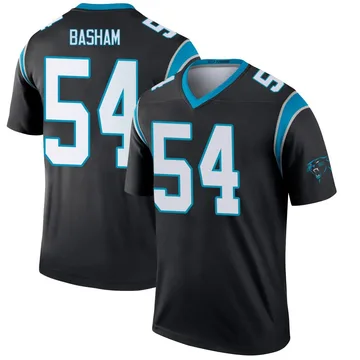 Youth Nike Carolina Panthers Boogie Basham Black Jersey - Legend