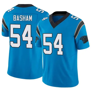 Youth Nike Carolina Panthers Boogie Basham Blue Vapor F.U.S.E. Jersey - Limited