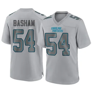 Youth Nike Carolina Panthers Boogie Basham Gray Atmosphere Fashion Jersey - Game