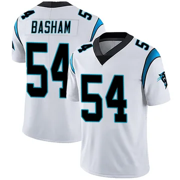 Youth Nike Carolina Panthers Boogie Basham White Vapor Untouchable Jersey - Limited
