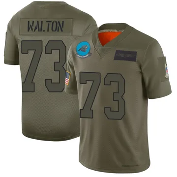 Youth Nike Carolina Panthers Brandon Walton Camo 2019 Salute to Service Jersey - Limited