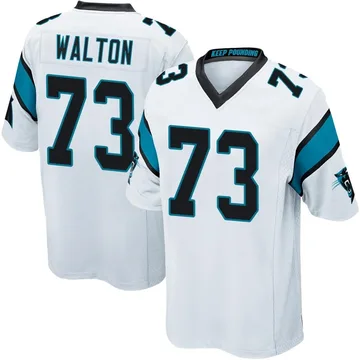 Youth Nike Carolina Panthers Brandon Walton White Jersey - Game