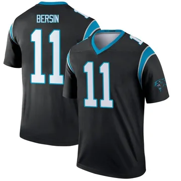 Youth Nike Carolina Panthers Brenton Bersin Black Jersey - Legend