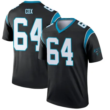 Youth Nike Carolina Panthers Bryan Cox Black Jersey - Legend