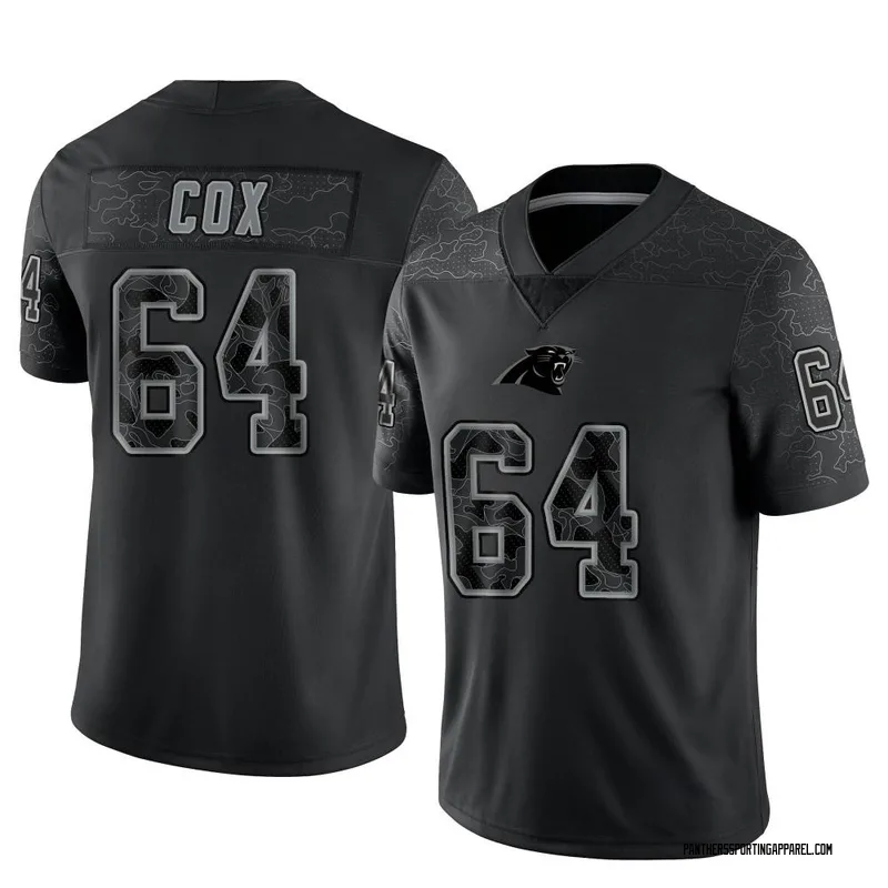 Youth Nike Carolina Panthers Bryan Cox Black Reflective Jersey - Limited